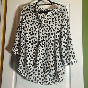 Black 🖤🖤🖤🖤blouse 3/4 sleeve size large P2P 20